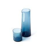 thumbnail of Bazar Bizar Carafe en verre 10x10x26 cm bleu