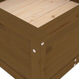 thumbnail of Helloshop26 - Hochbeet für Pflanzen und Blumen Terrasse Garten 82,5 x 82,5 x 39 cm massives braunes Kiefernholz 02_0037945