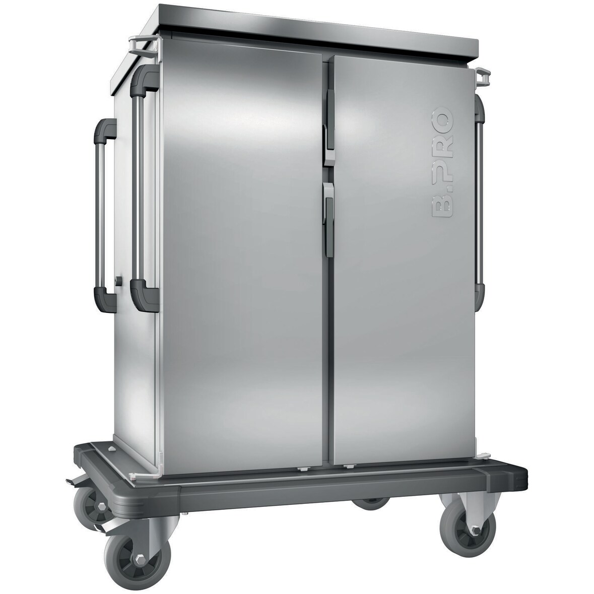 B.PRO TTW 16-115 DZE, Tablett-Transportwagen, doppelwandig, isoliert, 2 Flügeltüren / 2 Schrankräume, fahrbar