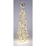 thumbnail of WellHome - Árbol de Navidad con 200 micro Luces LED en blanco cálido diseño retorcido 21x21x68cm