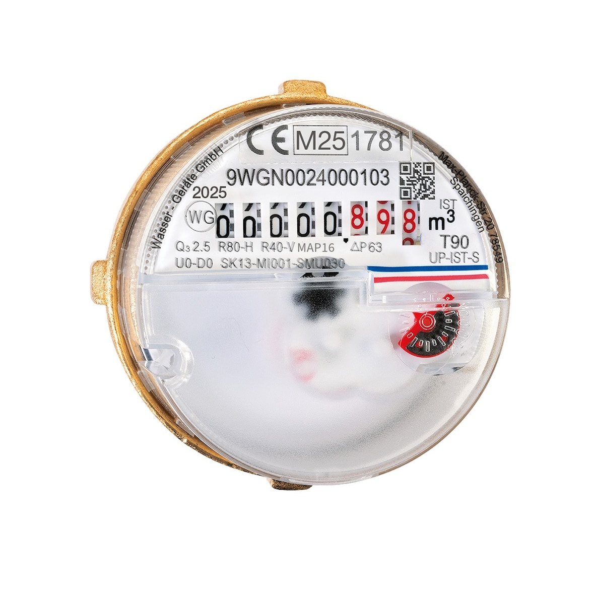 Wasserzähler Messkapsel SPX, Rossweiner, ZR-Neptun M78x1,5 MID Q3 2,5 Qn 1,5 inklusive Eichung