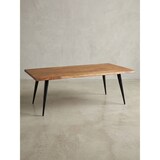 thumbnail of Sheesham Couchtisch, Massivholz, Baumkante, Metallgestell, Handgefertigt mit Schutzlack. 110x60x40 cm | Kadima Design