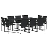 thumbnail of Set Da Pranzo Da Giardino 11 Pz Nero In Textilene