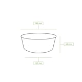 thumbnail of greenbox - Karton-Schalen 1000 ml, Ø 185 mm braun, rund, 50 St.