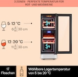 thumbnail of Klarstein Vinovilla 17 Built-In Duo Weinkühlschrank 53l 17 Fl. 2 Zonen Glastür Schwarz
