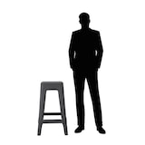 thumbnail of Garcia de Pou 4 Unités - Tabouret Empilable 'Supra-Tek'  58X56X81 Cm Noir Pp