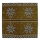 thumbnail of MANK Airlaid Serviette Mick in Gold-Schwarz, 40 x 40 cm, 50 Stück - Weihnachten Eiskristalle