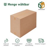 thumbnail of 2 x Faltkarton (1200 x 600 x 600 mm) stabil 2-wellig Versandkarton für schwere Gegenstände Paket DHL Hermes Schachtel Box Paket braun BB-Verpackungen