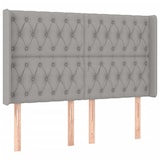 thumbnail of vidaXL Boxspringbett mit Matratze & LED Hellgrau 160x200 cm Stoff