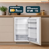 thumbnail of homeX CB1291E Einbaukühlschrank ohne Gefrierfach, 88cm Nische - 129 Liter, Schlepptürtechnik, LED-Beleuchtung, 37 dB