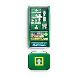 thumbnail of 1 "Cederroth" First Aid & Burn Station Set DIN 13157 22,7 cm x 29,4 cm x 57,2 cm grün 91-teilig