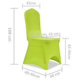 thumbnail of vidaXL Stretch Stuhlbezug 4 Stück Grün