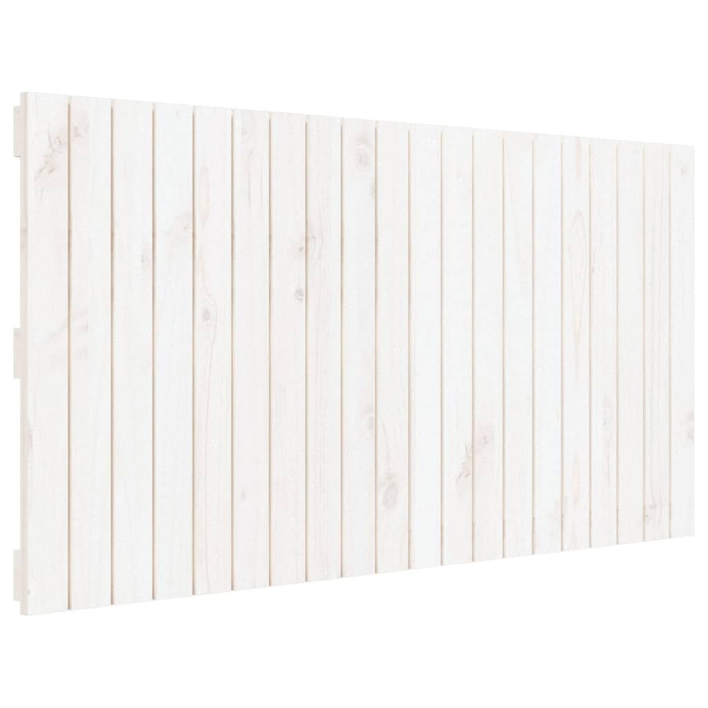 Décoshop26 - Tête de lit accessoire couchage chambre à coucher meuble murale style palette 127,5 x 3 x 60 cm bois massif blanc TDL0202730