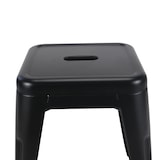 thumbnail of Lot de 4 tabourets en métal noir mat style industriel - Hauteur 46 cm