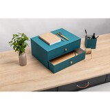 thumbnail of Exacompta 30603E Schubladenbox, 2 Schubladen, 17x35,5x27 cm für DIN A4 Maxi, Office by me - Blaugrün