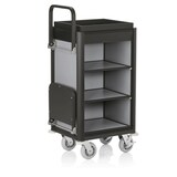 thumbnail of WAS Germany - Zimmerservicewagen Isabella, 1 Wäschesack, 95 x 54 x 116 cm, schwarze Kantenprofile/Aluoptik