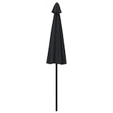 thumbnail of Sombrilla de jardín con palo de aluminio negro 270 cm