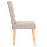 thumbnail of Conjunto de 6 cadeiras de sala de jantar Cadeira cadeira de cozinha Littau ~ têxtil, cinzento, pernas claras