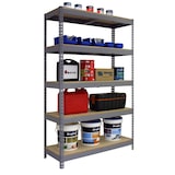 thumbnail of SimonRack Metalen Stellingkast Opbergrek 2000x1000x600 mm, Zwaar Belastbaar Rek, 300 kg Draagvermogen, 5 Verstelbare Houten Planken - Bricoforte