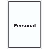thumbnail of Personal Aufkleber mit Text hochkant A1 (594x841mm)
