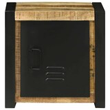 thumbnail of Helloshop26 - Moderner rechteckiger Badezimmerschrank mit Ablage 40 x 30 x 40 cm aus massivem braunem Mangoholz 02_0057650