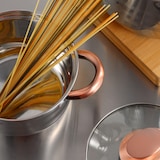 thumbnail of BERGNER - Batería de cocina NONA 8 pcs 16/18/20/24cm en acero inoxidable apta para inducción con Set de 3 Cuchillos de Acero Inoxidable