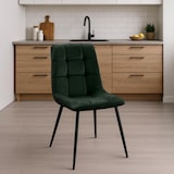 thumbnail of Set van 4 eetkamerstoelen Antibes Velvet groen