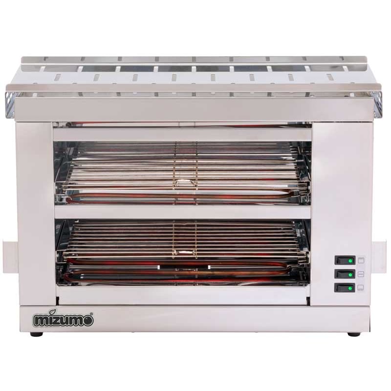 Mizumo Profi-Toaster TOSTA-PRO aus Edelstahl, 2 Ebenen, Code 732