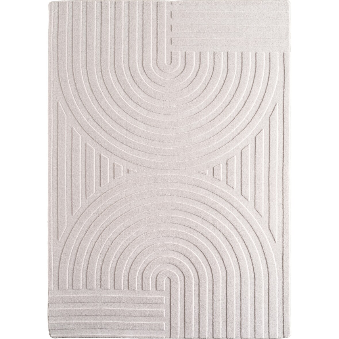 Teppich Schlafzimmer Boho Elegant Waschbar Wohnzimmer Esszimmer Pflegeleicht Creme 160x230 cm OEKO-TEX – LAVAREDO von Kadima Design