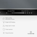 thumbnail of DualTone Hybrid Induktionskochfeld | Flex Zone | LED Display | Slider Control | 7200 W Silber