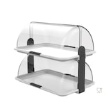 thumbnail of Expositor de productos profesional Doble. Vitrina transparente para alimentación.
