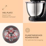 thumbnail of Klarstein Bella Mini Rührmaschine 1200 W 6 Stufen 4 Liter Edelstahl Pulsfunktion Schwarz