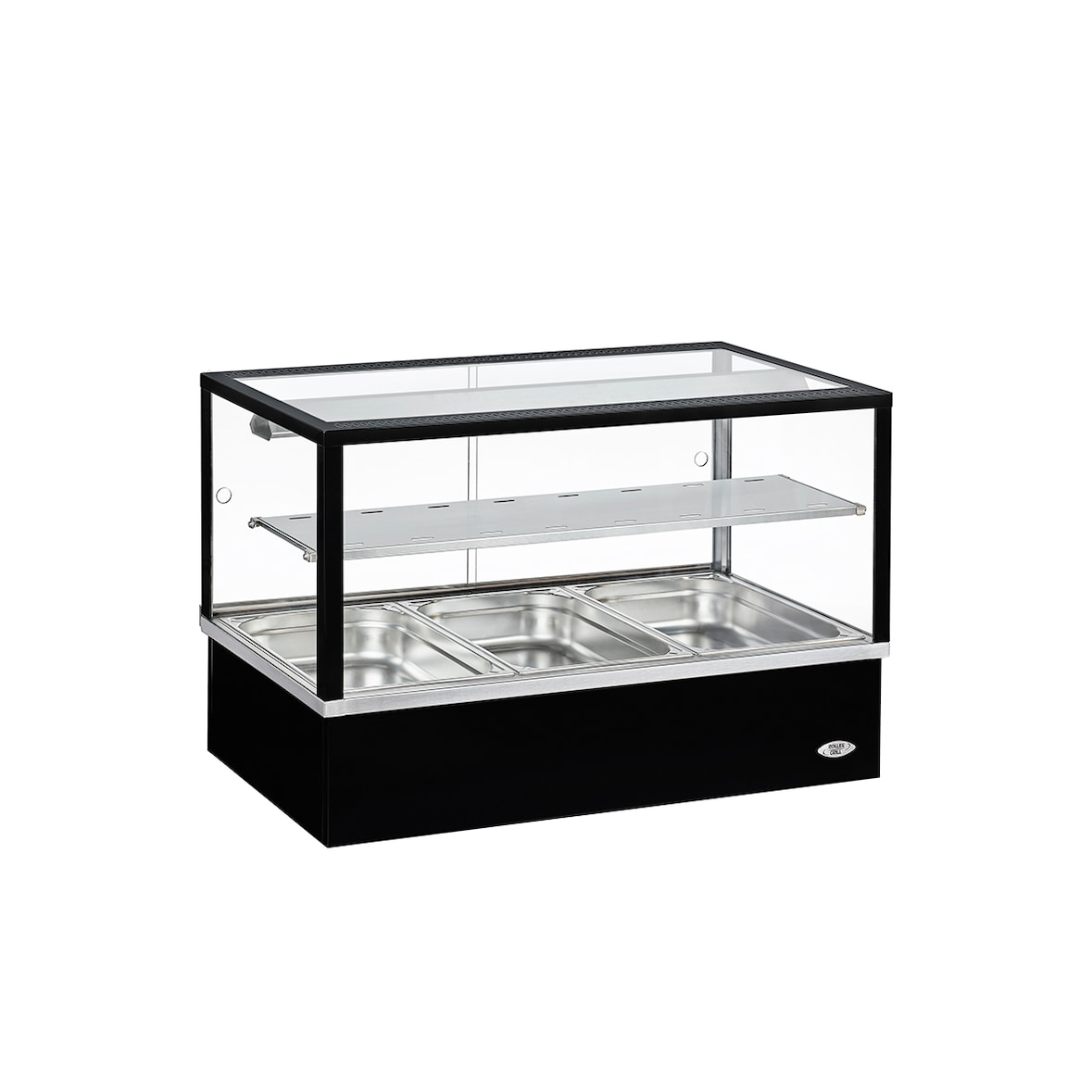 Roller Grill vitrine bain-marie 3 bacs GN 1/1 noire BMV 30 N