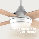 thumbnail of Ventilador de Techo EVVO V440 Wood – 106 cm, 4 Aspas Reversibles, LED 18W 3 Tonos, 3 Velocidades