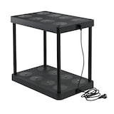 thumbnail of METRO Professional Estação de carregamento de 8 saídas, ABS / metal, 40.5 x 61.2 x 5.36 cm, empilhável, preto