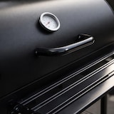 thumbnail of Barbecue A Carbone Con Coperchio Termometro Integrato Grill BBQ In Acciaio Con Ruote Ripiani Pinza E Guanti 112 x 63.5 x 97 Cm Nero