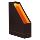 thumbnail of Rhodiarama Stehsammler aus Kunstleder, 10x25x31cm - Schwarz 118836C
