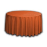 thumbnail of Mantel de Tela para Mesa Redondo color Naranja 210 cm.