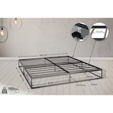 thumbnail of Metalen bed Scala zwart/200x180x25 cm