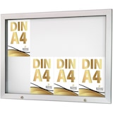 thumbnail of Schaukasten Keitum Economy 8x DIN A4 | Querformat B 931 × H 684mm | wetterfest für innen und aussen | abschließbar | Acrylglas 2mm | Alu-silberfarb