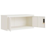 thumbnail of vidaXL Aktenschrank Weiß 90x40x130 cm Stahl