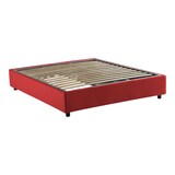 thumbnail of Dmora Doppelbett Dana, Containerbett mit Stoffbespannung, 100% Made in Italy, Frontöffnung, inklusive Matratze 160x190 cm, Rot