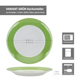 thumbnail of 6er Set Variant Grün Kuchenteller bunte Frühstücks-Teller Dessert