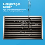 thumbnail of Fußmatte Außen Schmutzfangmatte für Draußen - 55 x 90 cm goldenem Aluminiumrand Wetterfester Fußabstreifer Outdoor Fußmatte