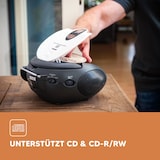 thumbnail of Lenco SCD-24 white - Tragbares FM-Radio mit CD-Player - Kopfhöreranschluß - Weiß