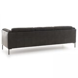 thumbnail of Großes 4-Sitzer Bi-Material-Sofa schwarz