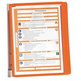 thumbnail of Porte-étiquette mural VARIO® WALL 5, y compris 5 tablettes transparentes orange, 265 x 345 mm
