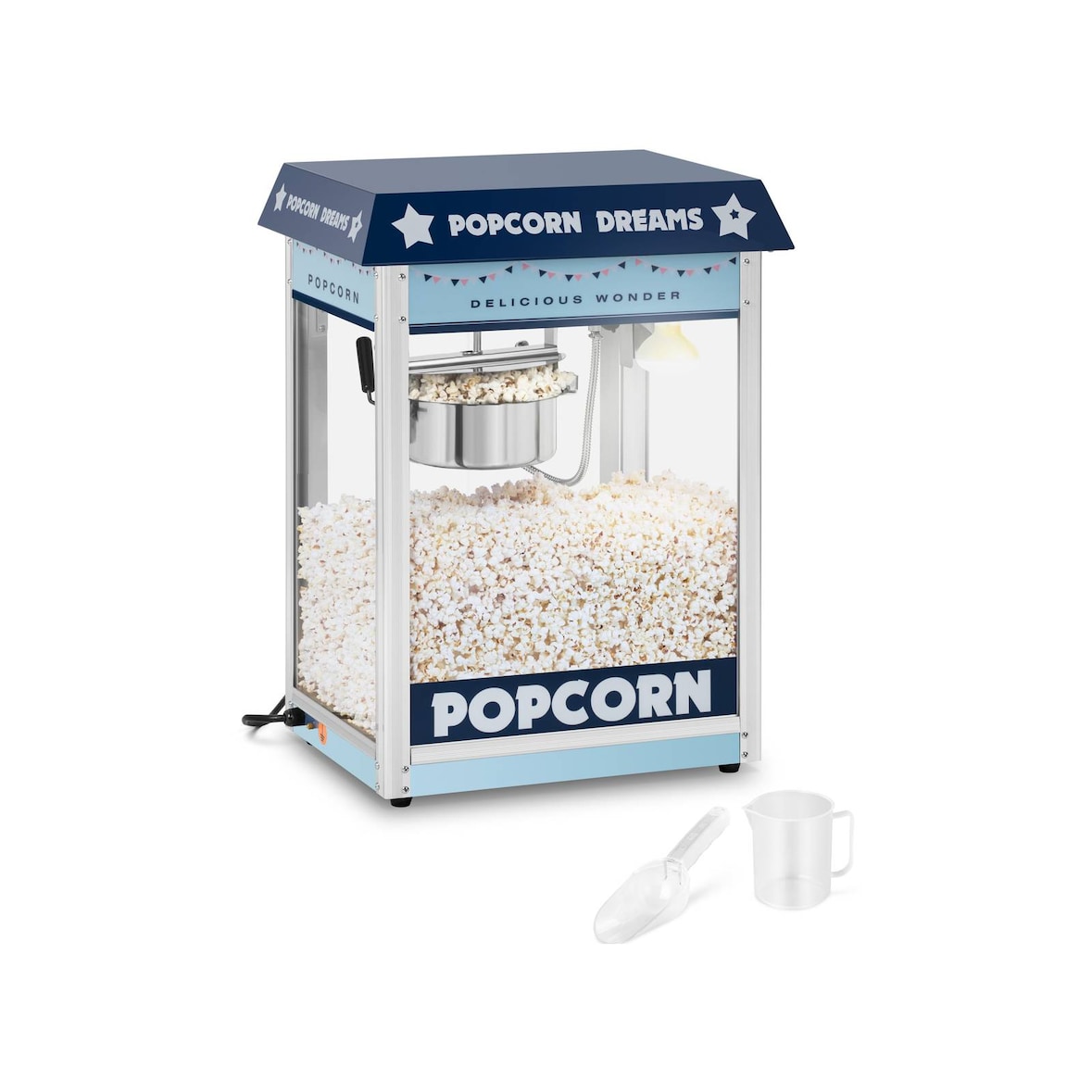 Royal Catering Macchina per pop corn professionale - Blu