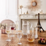 thumbnail of 4 verres à pied 17 cl Longchamp- Cristal d'Arques