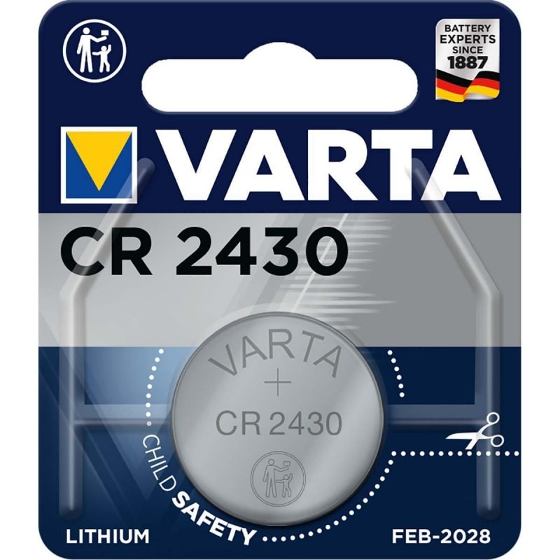 Pile Bouton Au Bouton Lithium Cr2430 3 V 1-blister Usage Non Intensif Varta